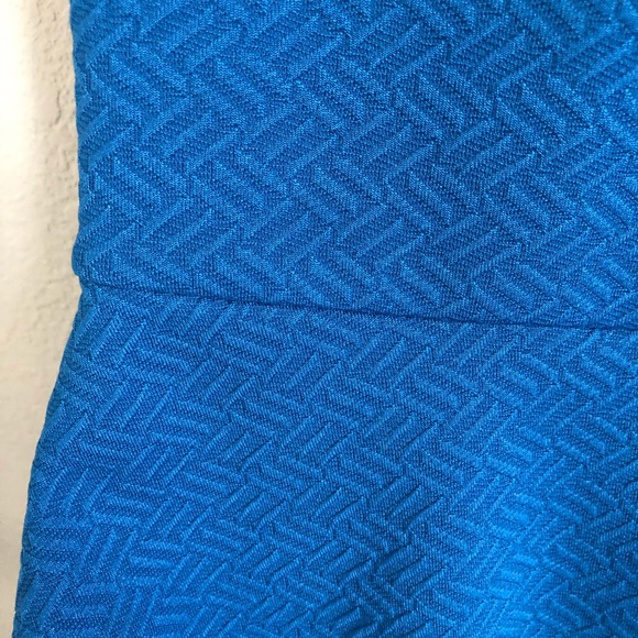 Blue Open Back Mini Dress - Picture 5 of 5